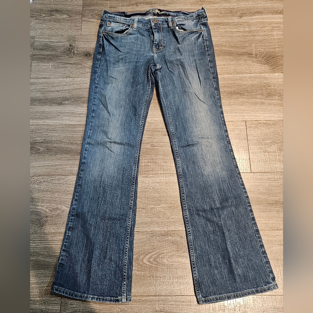 Vintage American Eagle Outfitters 90s Y2K Hipster Fit Boot Cut Jeans 12 long